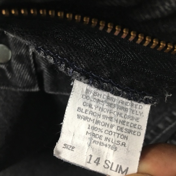 SOLD! Vintage Riders High Rise Jeans Black 22” Waist - Picture 10 of 16